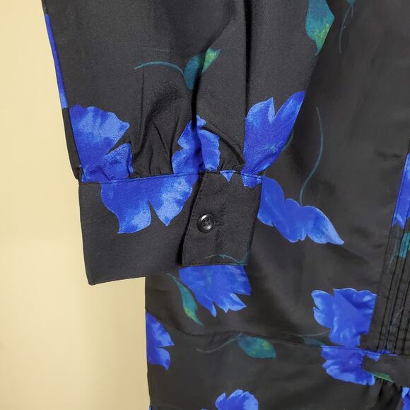 4/$25 Larry Levine Floral Tunic Top women's Size M - Picture 4 of 12